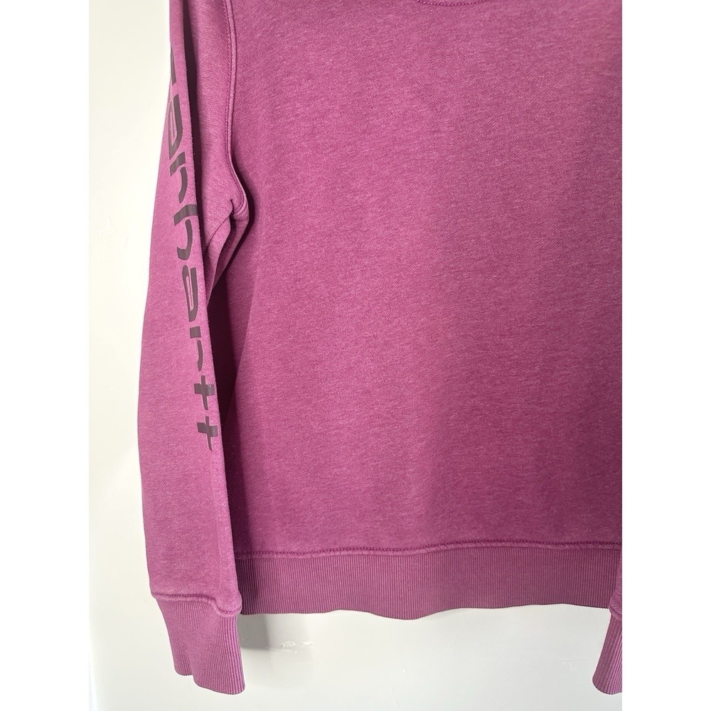 Carhartt Women's Clarksburg Hoodie Berry Pink Heather Medium Workwear Streetwear - Picture 11 of 16